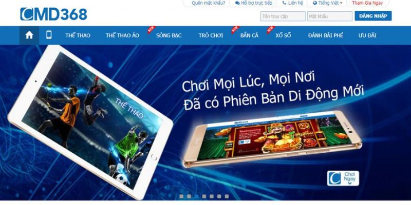 Hướng dẫn cách thức tham gia sảnh cược CMD